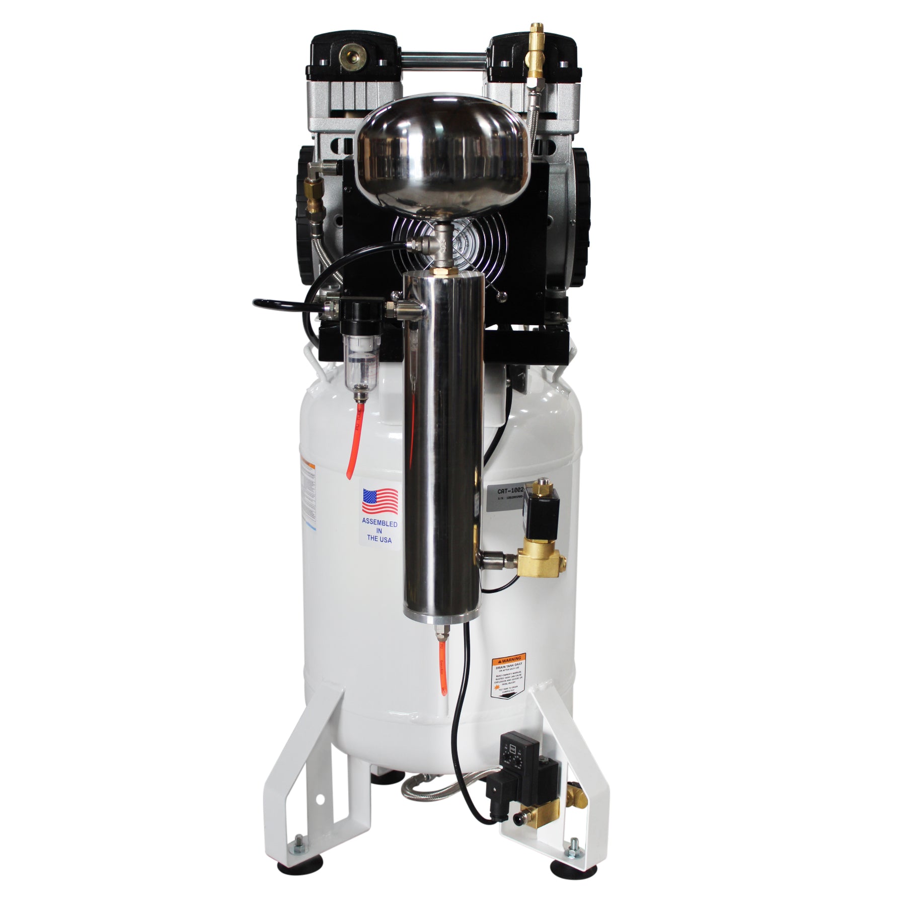 California Air Tools 2.0 Hp SMART Ultra Quiet & Oil-Free 10 Gallon Air Compressor with 80% Air Dryer and Auto Drain Valve