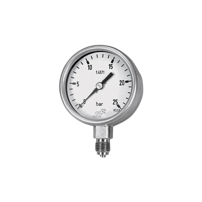 Renfert pressure gauge with screw fitting