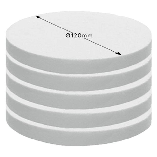 Thermal fabric support Ø=120mm x H=12mm for sintering tray (set-5)
