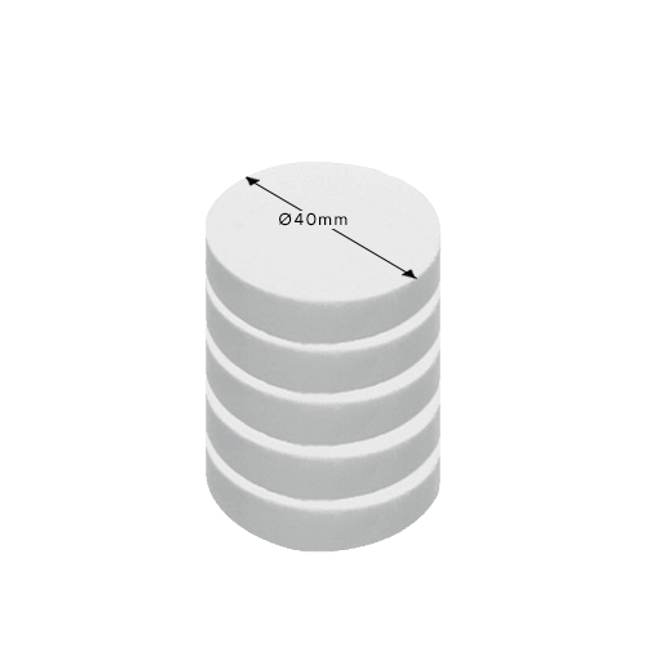 Thermal fabric sintering fleece, Ø40mm x 12mm; SPEED Sintering (set-5)