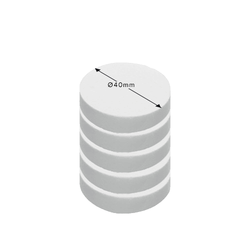 Thermal fabric sintering fleece, Ø40mm x 12mm; SPEED Sintering (set-5)