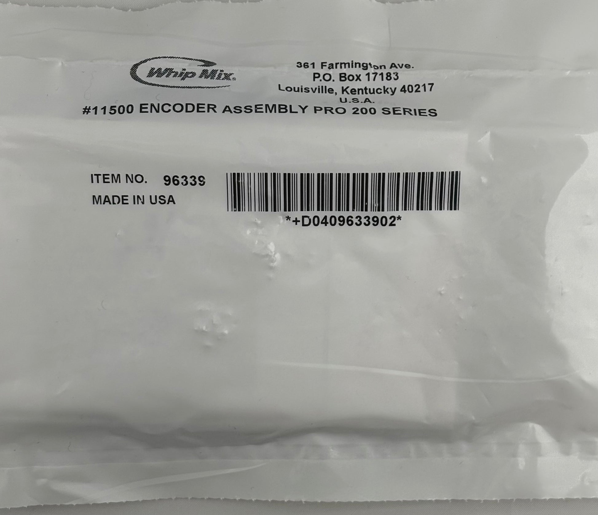 Whip Mix #11500 ENCODER ASSEMBLY PRO 200 SERIES