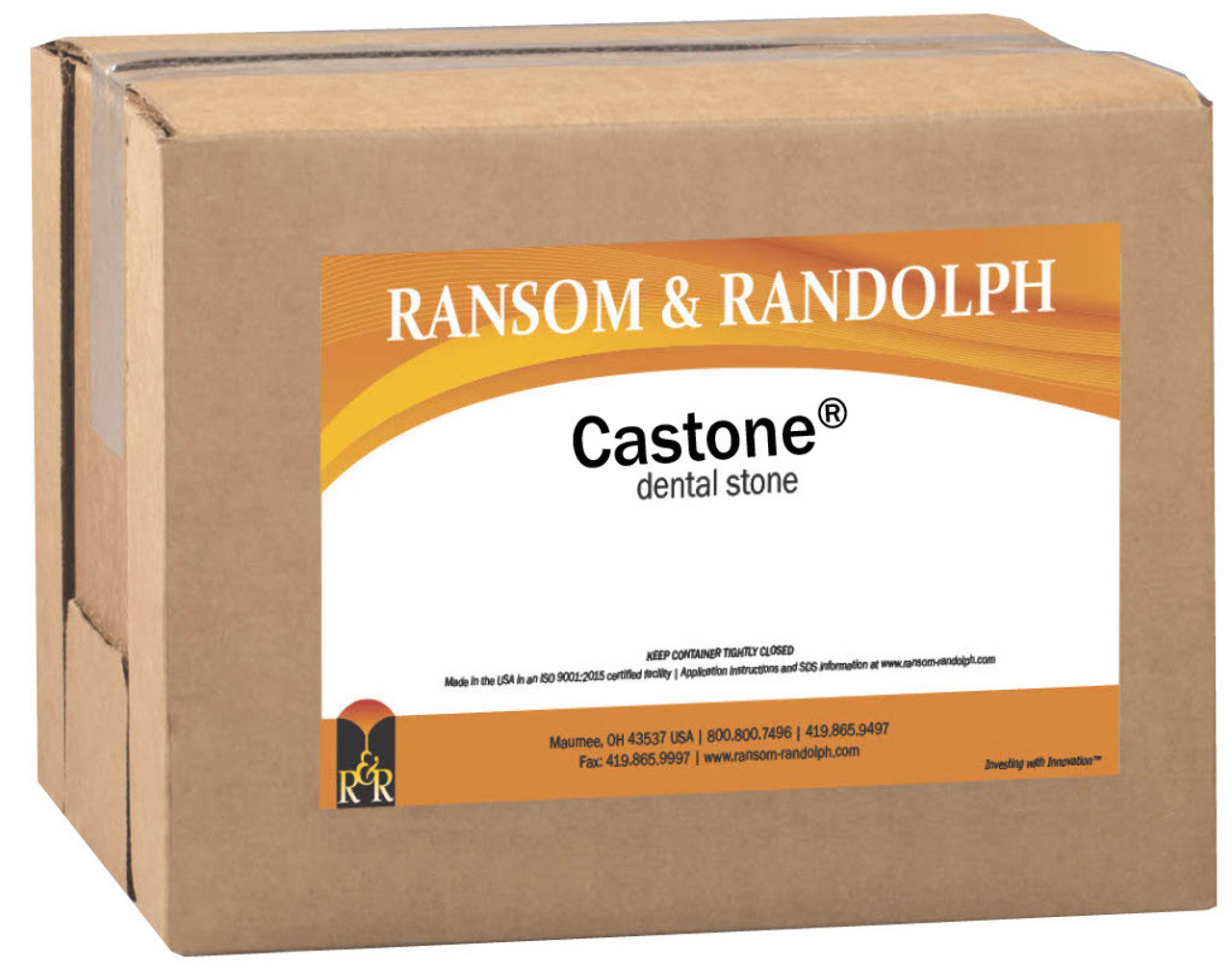 Ransom & Randolph Castone® dental stone
CREAM, 25 lb carton