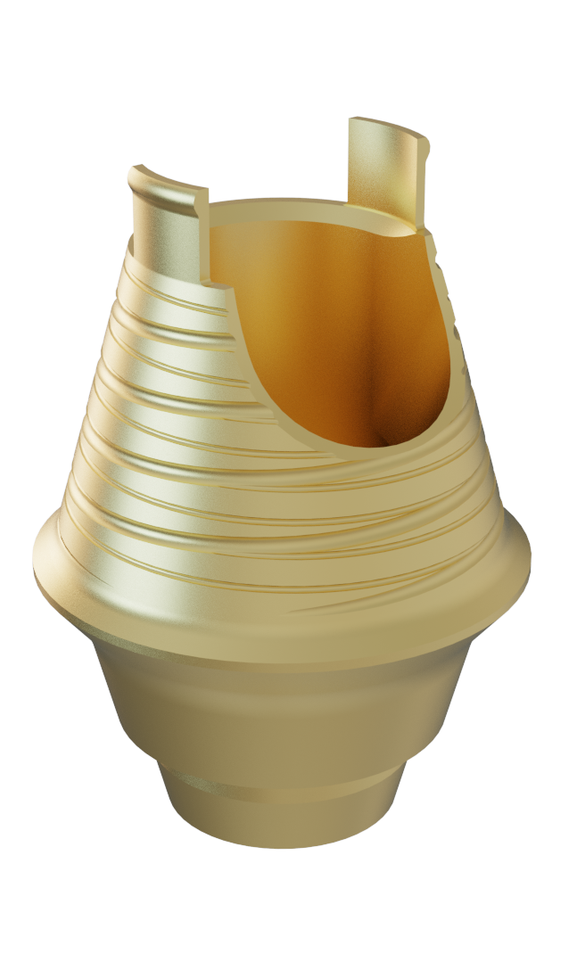 Non-Engaging Hybrid Base for Conical Connection NP