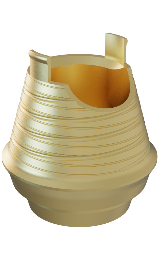 Non-Engaging Hybrid Base for Conical Connection WP