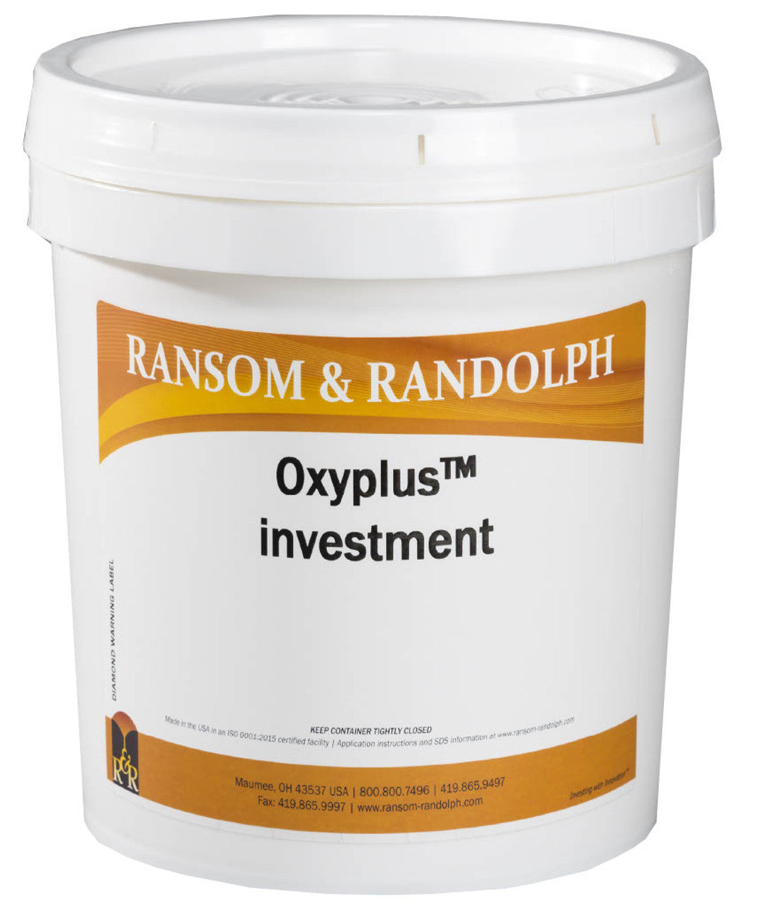 Ransom & Randolph Oxyplus Investment, 40lb plastic pail