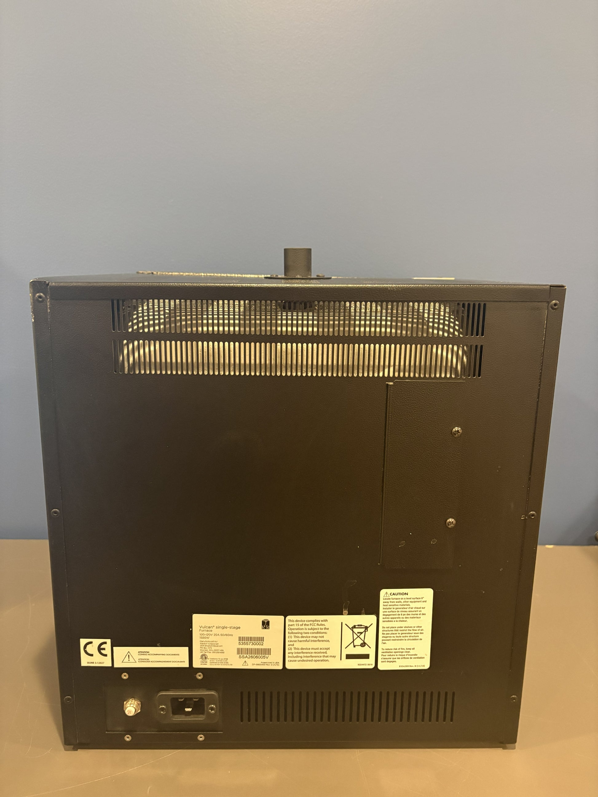 Ransom & Randolph Vulcan S-550 Single Stage Furnace OPEN BOX