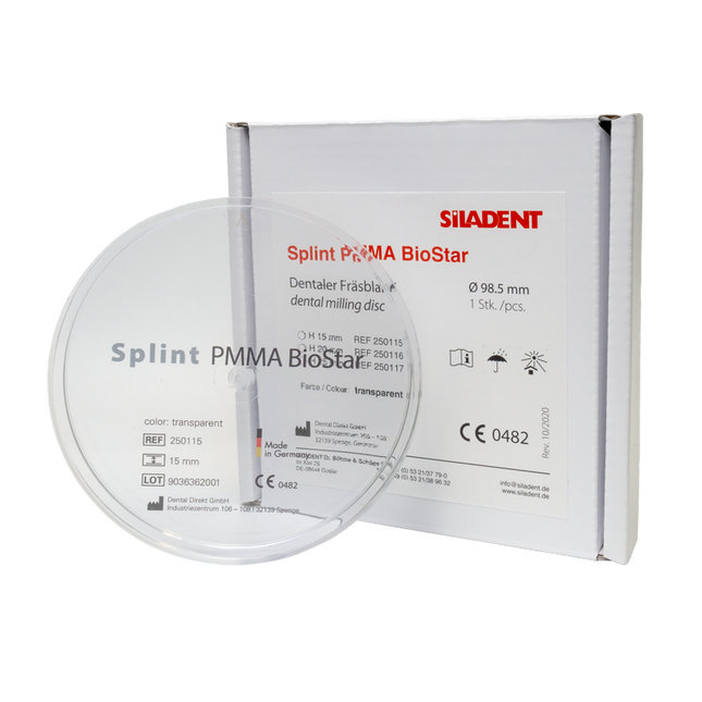 Siladent Splint PMMA Biostar - 15mm