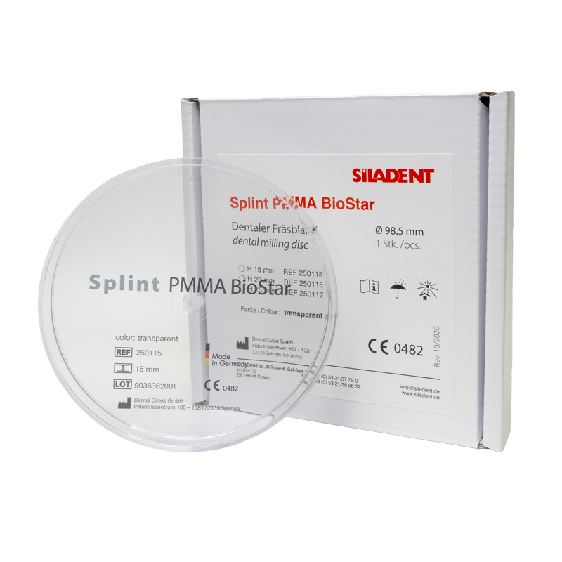 Siladent Splint PMMA Biostar - 15mm