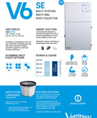 Vaniman VSix Multi-Station Dust Collector