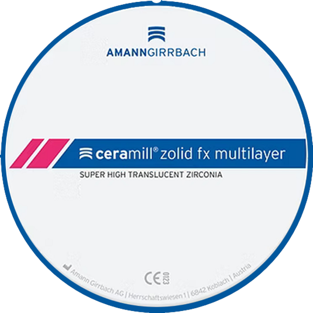 Amann Girrbach Ceramill Zolid fx ML  98x20 N - Choose Shade
