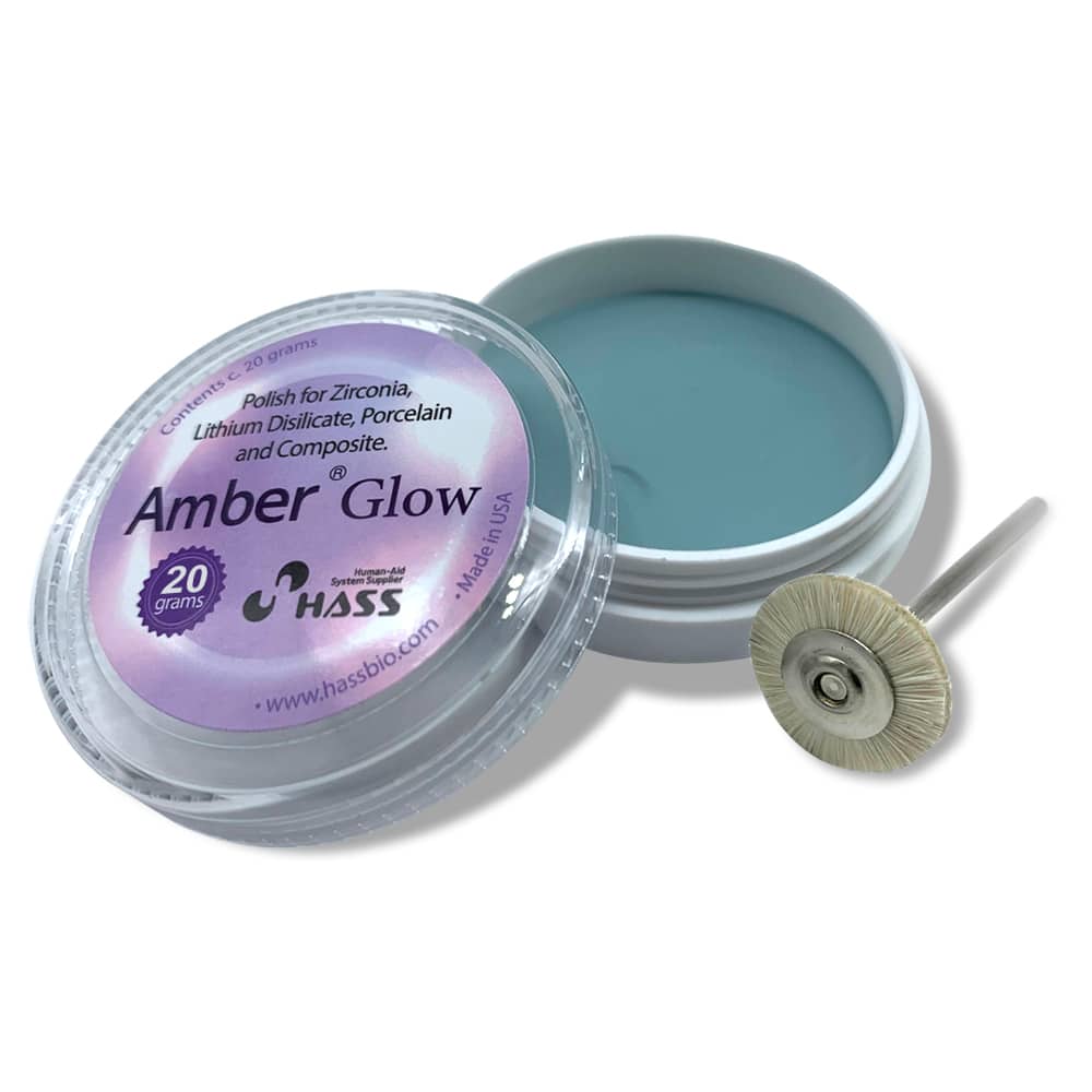 Hass Amber Glow Polishing Paste + Brush