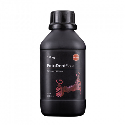 Dreve - FotoDent® cast 385/405 nm - 1.0kg Bottle, Red Transparent