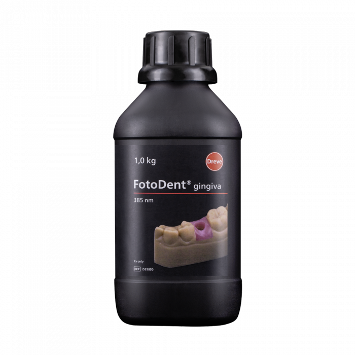 Dreve - FotoDent® gingiva 385 nm - 1.0kg Bottle, Pink Opaque SALE EXP 12/24