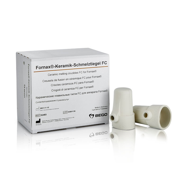 Bego FORNAX CERAMIC CRUCIBLES - NEW!  PACKAGE OF 6