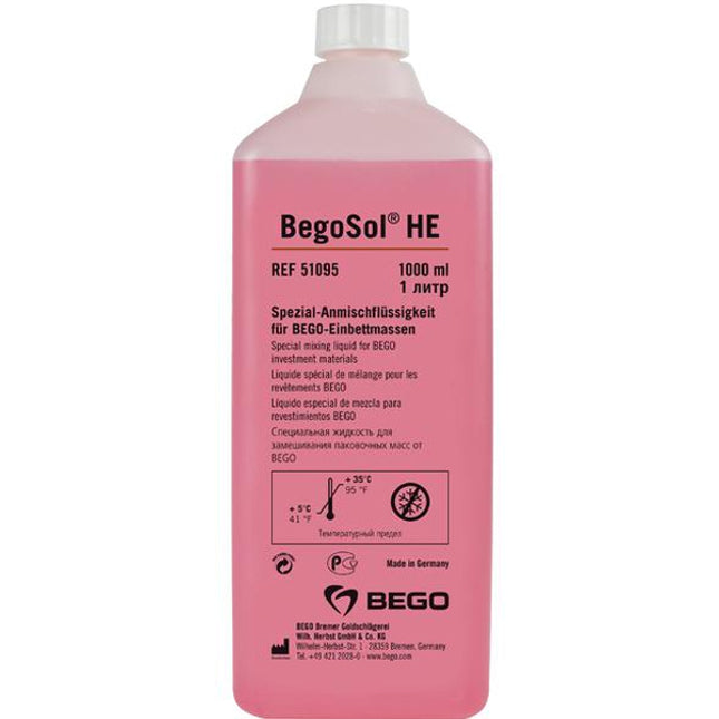 BEGO BegoSol® HE Special: Mixing liquid, (Frost Sensitive) 1 liter