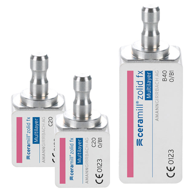 Amann Girrbach Ceramill Zolid fx ML C20 UN 3pcs. DRS - Choose Shade